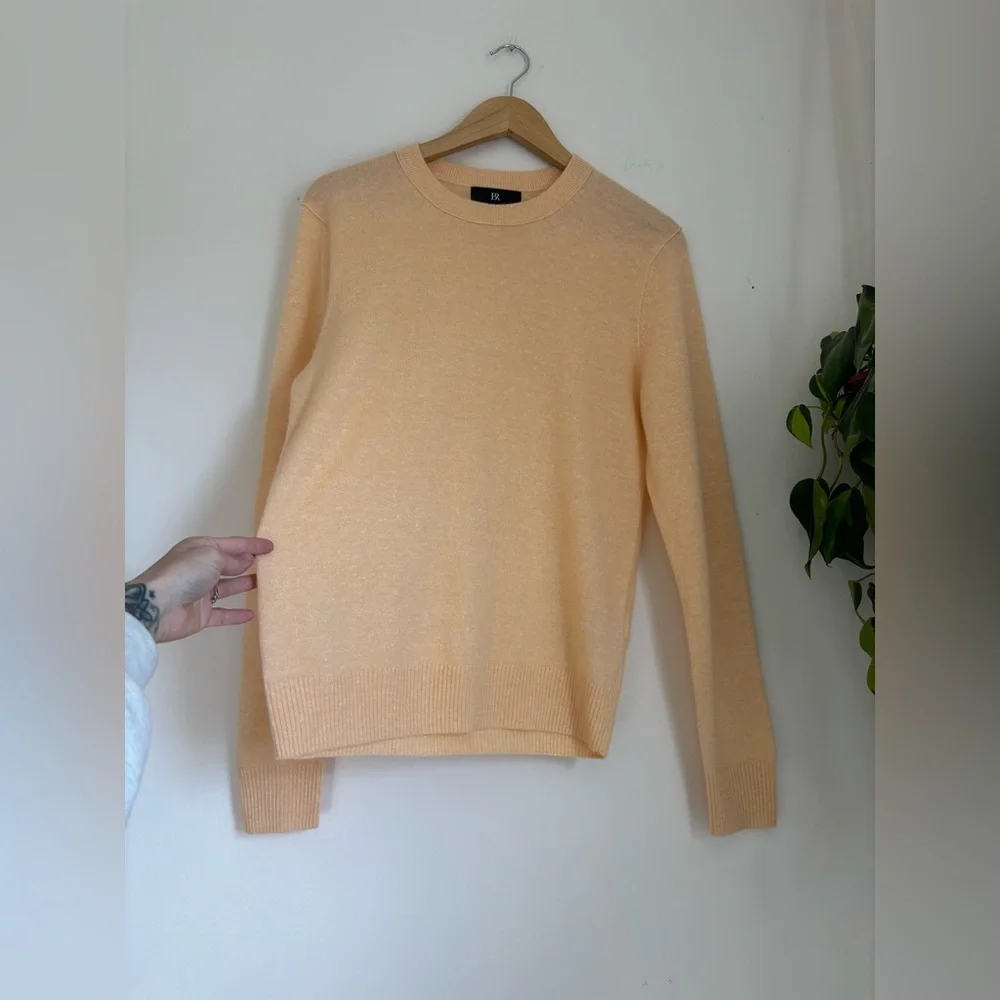 Banana Republic Cashmere-Linen Crewneck Sweater